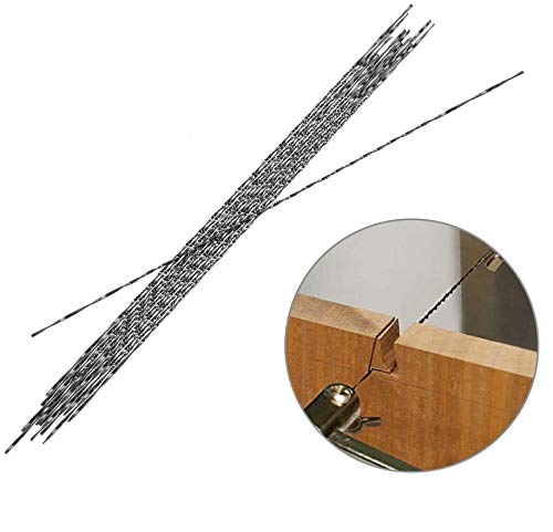 Laubsägeblätter,12 Stück Scrubsägeblätter, Mit Spiralzähnen für Holz Metall Kunststoff Schneiden Sägen(# 5) von Semme
