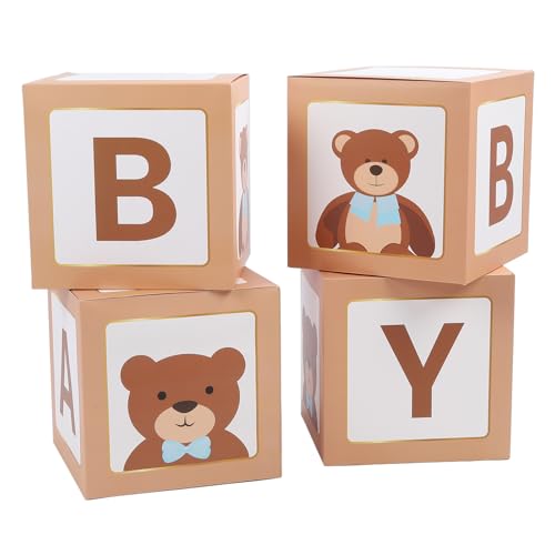 Ballonboxen mit Bären-Motiv und Buchstaben, Party-Dekoration Zur Geschlechtsoffenbarung Als Tafelaufsatz Zum Geburtstag Ballonboxen mit Bären-Motiv und Buchstaben, Party-Dekoration Zur Geschlechtsoffenbarung Als Tafelaufsatz Zum Geburtstag von Semme