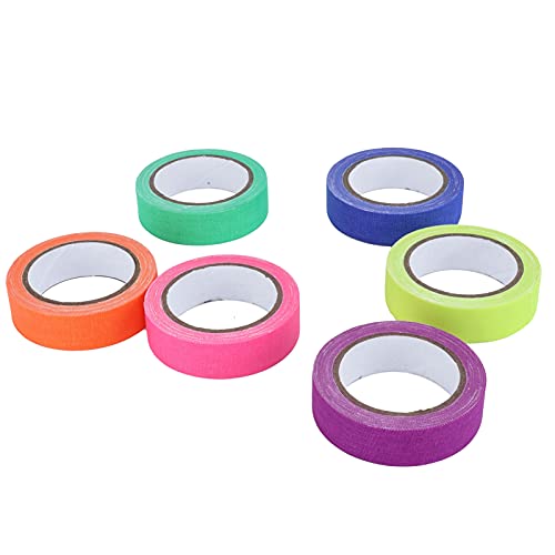 Glühen in der Dark Party Supplies, 6 Roll -Neon -Party -Dekorationen Im Dunklen Klebeband mit Hoher Viskosität Sowohl für den Haushalt Als Auch für den Professionellen von Semme