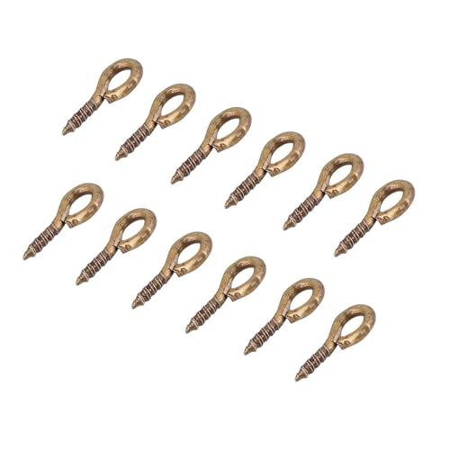 Robale Augenstifte für Schmuck, die Goldene Legierung 200 Stücke Ideal für Anhänger Ornamente Qualitätsschraubhaken Leicht zu Verwenden zu Verwenden zu Verwenden. (GOLD) (SILVER) (antike Bronze) von Semme