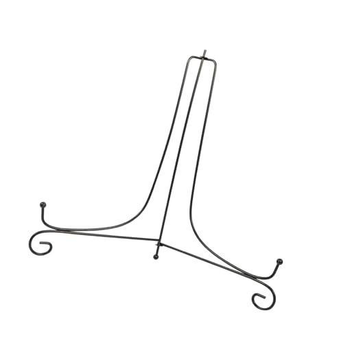 Semme Iron Easel Display Ständer für Fotorahmenschalenplatte, Black 4 "-12" (12 Zoll) von Semme