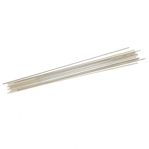 Tungstenstahlschmuck Sägeschneidblätter, 12 Stücke Doppelschwert Sägen Klingen Set, Ideal für DIY -Metallschmuck -Wachsgravur, Robuster und Handlicher Schmuckwerkzeugwerkzeug (1# (ein Zha)) von Semme