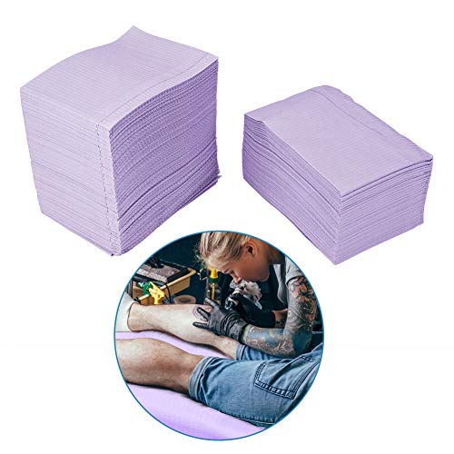 wasserdichte Einwegauflage,125 Stück Rosa Tattoo Clean Pad Papiertischdecken Matte Doppelschicht Blätter Persönliche Papier Tischdecken Matte Blätter Tattoo Zubehör von Semme