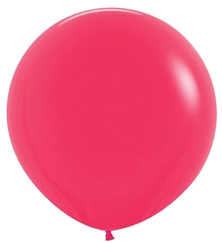 Deluxe Raspberry runder Latexballon, 61 cm, 3 Luftballons von Sempertex
