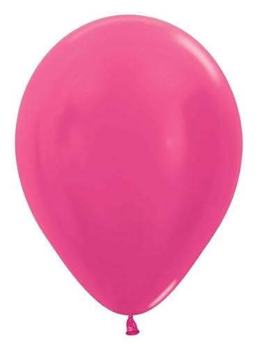 Latexballon, rund, metallisch, Fuchsia, 27,9 cm, 25 Stück Latexballon, rund, metallisch, Fuchsia, 27,9 cm, 25 Stück von Sempertex