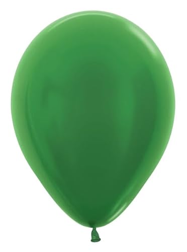 Latexballon, rund, metallisch-grün, 27,9 cm, 25 Stück von Sempertex