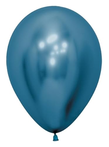 Latexballon Reflex Blau, rund, 12,7 cm, 50 Stück Latexballon Reflex Blau, rund, 12,7 cm, 50 Stück von Sempertex