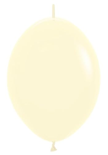 Link-O-Loons Latex-Luftballons, rund, 15,2 cm, Pastellgelb, 50 Stück Link-O-Loons Latex-Luftballons, rund, 15,2 cm, Pastellgelb, 50 Stück von Sempertex
