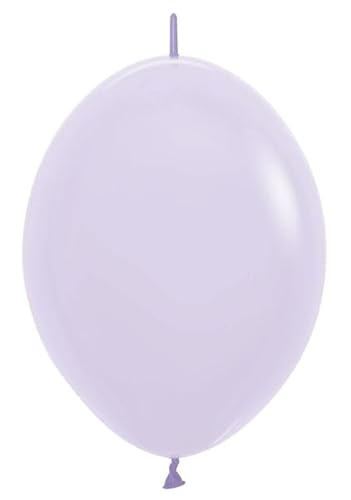 Link-O-Loons Latex-Luftballons, rund, matt, Lila, 15,2 cm, 50 Stück von Sempertex