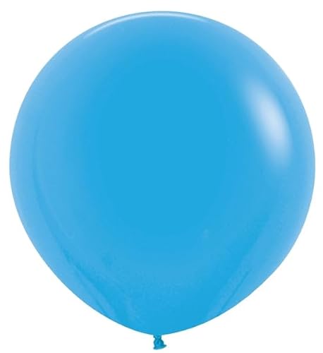 Modischer blauer runder Latexballon, 61 cm, 3 Luftballons von Sempertex