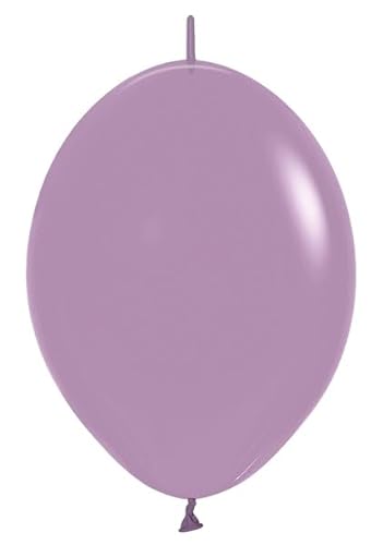 Pastel Dusk Lavender Latex-Link-O-Loons, rund, 15,2 cm, 50 Stück von Sempertex