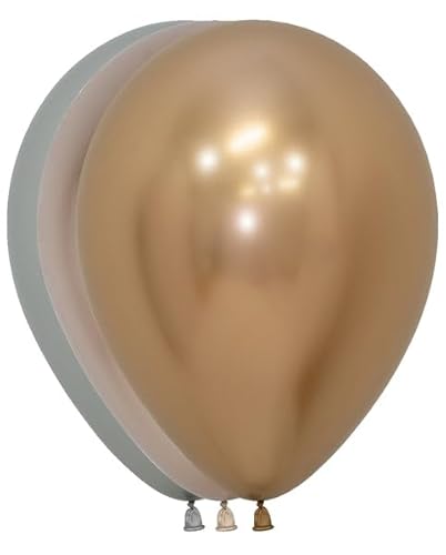 Reflex Golden Luxury Sortiment Runde Latexballons 12,7 cm | 50 Luftballons Reflex Golden Luxury Sortiment Runde Latexballons 12,7 cm | 50 Luftballons von Sempertex