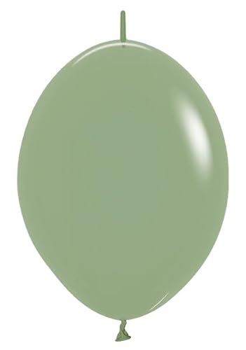 Sempertex Runde Deluxe Eukalyptus Link-O-Loons - 15,2 cm, 50 Stück, elegante Latex-Luftballons für Geburtstagsdekorationen, Hochzeit, Abschlussfeier, Babyparty, Jubiläum, Brautparty, Partyfeiern Sempertex Runde Deluxe Eukalyptus Link-O-Loons - 15,2 cm, 50 Stück, elegante Latex-Luftballons für Geburtstagsdekorationen, Hochzeit, Abschlussfeier, Babyparty, Jubiläum, Brautparty, Partyfeiern von Sempertex