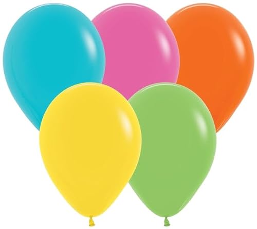 Tropisches Sortiment runde Latex-Luftballons, 27,9 cm, 25 Stück Tropisches Sortiment runde Latex-Luftballons, 27,9 cm, 25 Stück von Sempertex