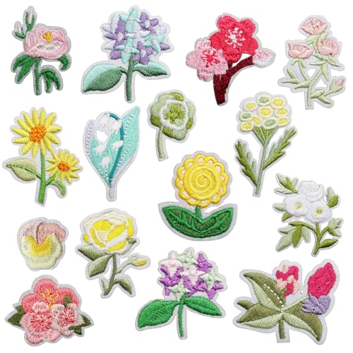 Bügel Patches zum Aufbügeln Blumen 15 Stk Bügelbilder Blumen Bestickte Aufnäher Vintage Bügelflicken Blume Patch für Textilien Jeans Bügel Patches zum Aufbügeln Blumen 15 Stk Bügelbilder Blumen Bestickte Aufnäher Vintage Bügelflicken Blume Patch für Textilien Jeans von SenZee