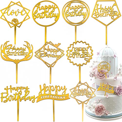 Happy Birthday Cake Topper Tortendeko Torten Topper Tortendeko Geburtstag Set Acryl Glitter Tortenstecker Dekoration 10 Stück Happy Birthday Cake Topper Tortendeko Torten Topper Tortendeko Geburtstag Set Acryl Glitter Tortenstecker Dekoration 10 Stück von SenZee