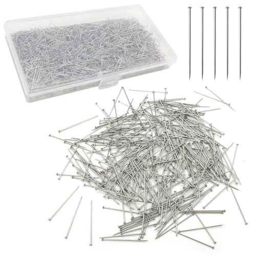 Stecknadeln Ohne Kopf 1000 Stück 26mm Schneiderin Kopf Pins Edelstahl Stecknadel Satin Pin Kopfnadeln für Quilten Schmuck Basteln Stecknadeln Ohne Kopf 1000 Stück 26mm Schneiderin Kopf Pins Edelstahl Stecknadel Satin Pin Kopfnadeln für Quilten Schmuck Basteln von SenZee
