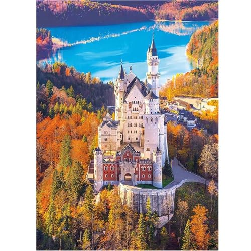 Burg Diamond Painting Set, 5D Diamant Painting Bilder Erwachsene Landschaft, DIY Rund Full Drill Diamond Art Diamant Malerei Bilder für Geschenk Zuhause Wanddekoration 40x50cm Burg Diamond Painting Set, 5D Diamant Painting Bilder Erwachsene Landschaft, DIY Rund Full Drill Diamond Art Diamant Malerei Bilder für Geschenk Zuhause Wanddekoration 40x50cm von Senbang