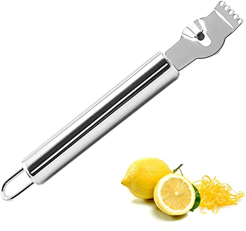 Senbos Zitronen Schäler, Orangen-Zitrusschäler aus Edelstahl mit Kanalmesser und Aufhängeöse, Zestenschneider Reibe, Professioneller Zitronen Zester Schäler für Küche und Bar, Spülmaschinenfest Senbos Zitronen Schäler, Orangen-Zitrusschäler aus Edelstahl mit Kanalmesser und Aufhängeöse, Zestenschneider Reibe, Professioneller Zitronen Zester Schäler für Küche und Bar, Spülmaschinenfest von Senbos