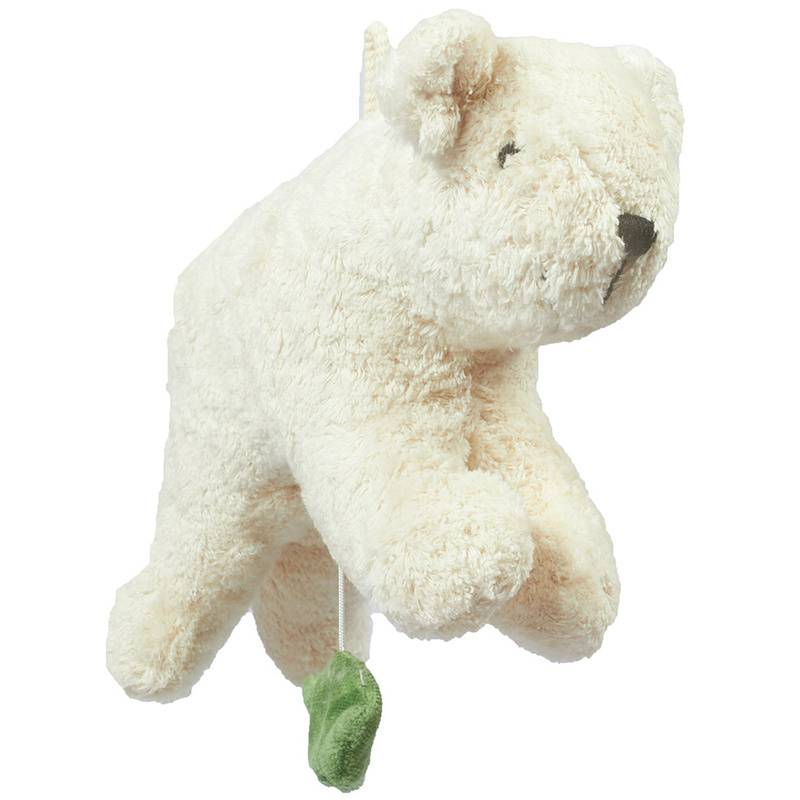 Senger-Naturwelt - Spieluhr Eisbär Mit Schafwolle In Weiß von Senger-Naturwelt