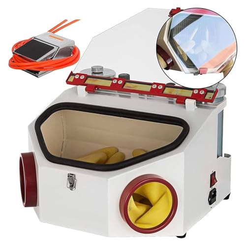 SenhE Sandstrahlmaschine, Zwei-Stock-Sandblaster-Maschine, Dentallaborausrüstung Twin-Stift Sandblaster Elektrische Sandstrahlmaschine zur Oberflächenbehandlung von Materialien SenhE Sandstrahlmaschine, Zwei-Stock-Sandblaster-Maschine, Dentallaborausrüstung Twin-Stift Sandblaster Elektrische Sandstrahlmaschine zur Oberflächenbehandlung von Materialien von SenhE