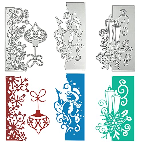 3 Stück Stanzformen für Kartenherstellung, SENHAI Weihnachts-Metall-Stanzformen, Scrapbooking, Stanzformen, Schneeflocken-Schablone für DIY, Weihnachtsdekoration,Präge, Urlaubsdekorationen 3 Stück Stanzformen für Kartenherstellung, SENHAI Weihnachts-Metall-Stanzformen, Scrapbooking, Stanzformen, Schneeflocken-Schablone für DIY, Weihnachtsdekoration,Präge, Urlaubsdekorationen von Senhai