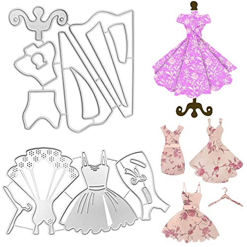 Metall-Stanzformen für Damen und Mädchen, Prinzessinnenkleid, SENHAI Lady, Hemd, Fliege, Schleife, Stanzschablonen für Kartenherstellung, Prägung, DIY, Scrapbooking, dekorativ, 3 Stück Metall-Stanzformen für Damen und Mädchen, Prinzessinnenkleid, SENHAI Lady, Hemd, Fliege, Schleife, Stanzschablonen für Kartenherstellung, Prägung, DIY, Scrapbooking, dekorativ, 3 Stück von Senhai