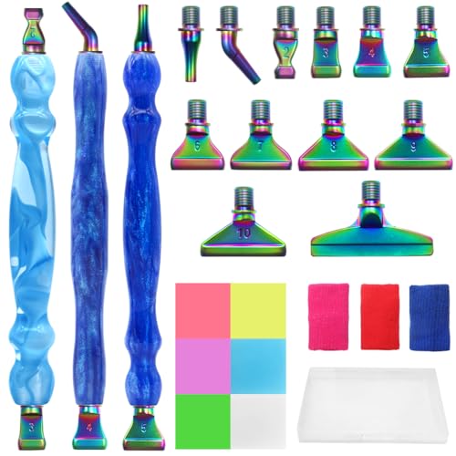 SENHAI 5D Diamant Painting Stift Set, 25 Stück Diamond Painting Zubehör Stif, Diamond Painting Stifte Zubehör, Edelstahl-Spitzen für DIY, Malerei, Handwerk, Nagelkunst, Kreuzstich-Dekoration SENHAI 5D Diamant Painting Stift Set, 25 Stück Diamond Painting Zubehör Stif, Diamond Painting Stifte Zubehör, Edelstahl-Spitzen für DIY, Malerei, Handwerk, Nagelkunst, Kreuzstich-Dekoration von Senhai