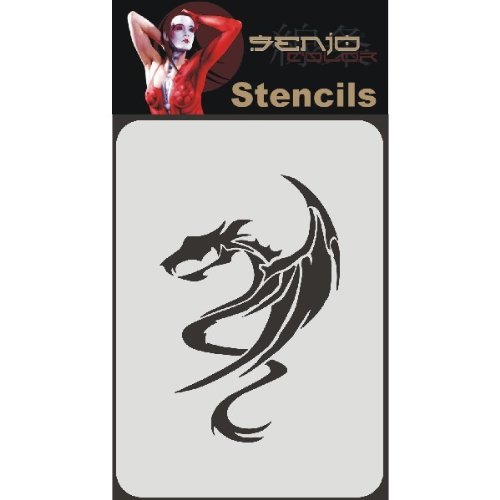 Airbrush Schablone A4 - Drache 01 Lösungsmittelbeständig, Senjo Color Fantasy Drachenmotiv Airbrush Schablone A4 - Drache 01 Lösungsmittelbeständig, Senjo Color Fantasy Drachenmotiv von Senjo Color