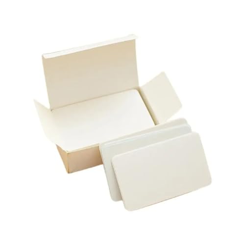 8.5 x 5.4cm Karteikarten Blanko, Papier Karten Moderationskarten,WeißesKarten zum Selbstgestalten, Postkarten Blanko für DIY Schule Vokabel Lernen Unterwegs100 Blätter… von Senken