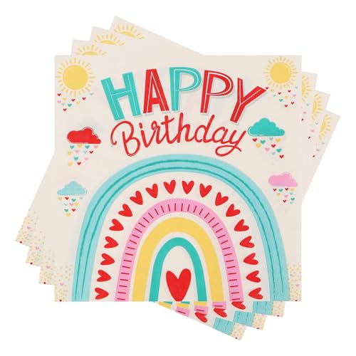 Regenbogen Servietten-40 Stück Regenbogen Deko Kindergeburtstag,Happy Birthday Servietten Kindergeburtstag,Geburtstag für Kinder Geburtstag, Feiern, Regenbogen Party, 33 x 33 cm Regenbogen Servietten-40 Stück Regenbogen Deko Kindergeburtstag,Happy Birthday Servietten Kindergeburtstag,Geburtstag für Kinder Geburtstag, Feiern, Regenbogen Party, 33 x 33 cm von Senken