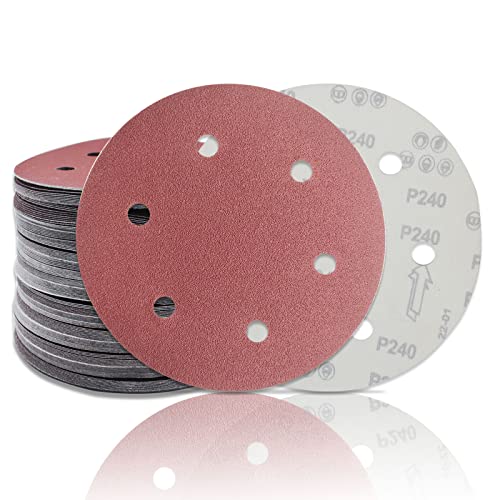 20 Stück Schleifscheiben Ø 225mm,Körnung 240, 6 Loch in rot, SenmaiTools Schleifpapier Klett 225mm für Trockenbauschleifer,Langhalsschleifer Schleifgiraffe 20 Stück Schleifscheiben Ø 225mm,Körnung 240, 6 Loch in rot, SenmaiTools Schleifpapier Klett 225mm für Trockenbauschleifer,Langhalsschleifer Schleifgiraffe von SenmaiTools