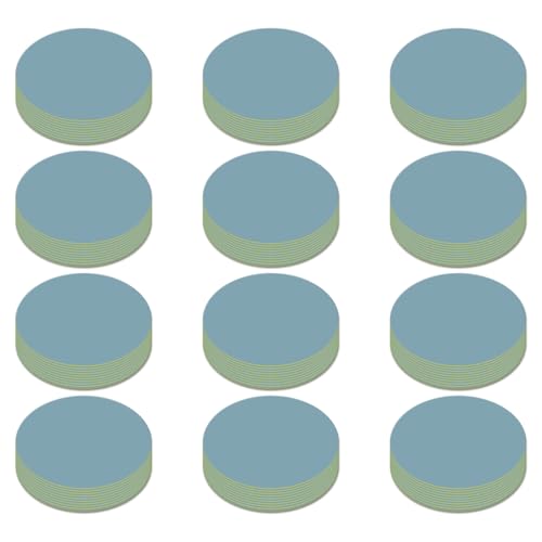 Senmai Tools 120 Stück Schleifpapier 50mm Schleifscheiben Rund Körnung 10000, Schleifpapier Klett 2 Zoll Schleifpads Geeignet für Elektrowerkzeuge Holzmöbellackierung Automobil von SenmaiTools
