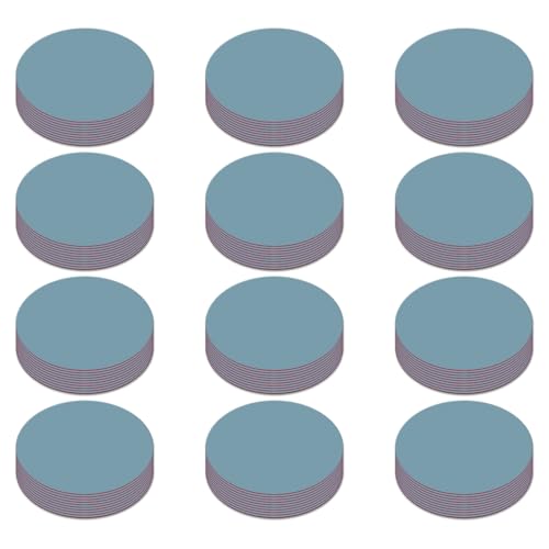 Senmai Tools 120 Stück Schleifpapier 50mm Schleifscheiben Rund Körnung 5000, Schleifpapier Klett 2 Zoll Schleifpads Geeignet für Elektrowerkzeuge Holzmöbellackierung Automobil von SenmaiTools