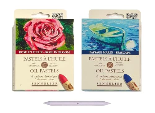 Sennelier Ölpastellkreide, 12 Farben, Landschafts- und Blend-Set Sennelier Ölpastellkreide, 12 Farben, Landschafts- und Blend-Set von Sennelier