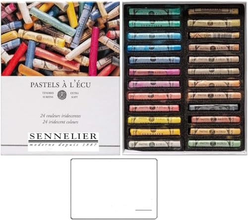 Sennelier Pastellkreide, 24 Stück, schillernde Pastellkreide, extra fein, künstlerische Qualität (Frankreich) von Sennelier