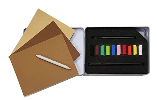 Sennelier Pastellkreide-Set, 10 halbe Pastellkreiden + stump Sennelier Pastellkreide-Set, 10 halbe Pastellkreiden + stump von Sennelier