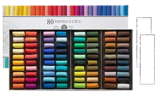 Sennelier Trockene Pastellkreide, weiche Pastellkreiden in Ecru, 80 Stück, General Selection und 2 Karten Sennelier Trockene Pastellkreide, weiche Pastellkreiden in Ecru, 80 Stück, General Selection und 2 Karten von Sennelier
