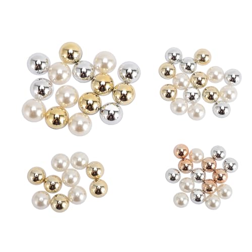 55pcs Flatback Perlen Masse zum Erstellen von Kleidung Nachahmung halbe runde Hochzeitsdekorationen von Senrusa