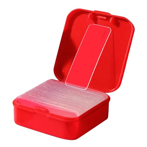 Senrusa 60pcs doppelseitig Klebstoffpolster transparentes Rechteck doppelseitiges Klebeband mit Aufbewahrungsbox für Neujahr Frühling Festival Couplets Home Decor von Senrusa