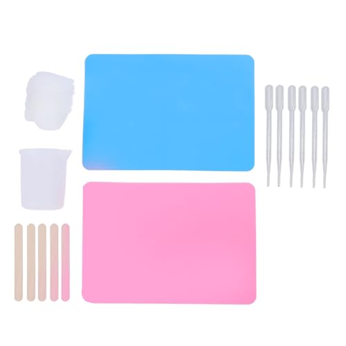 Silikonmessungstassen Kit Compact Leichtes Silikonharzmischungsmessbecher für Handwesen eingestellt von Senrusa