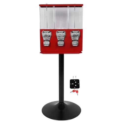 Süßigkeitsbetriebsmaschine mit Stand Anti -Diebstahl Tasten dreifache einzelnen Bonbonboxen, die gewerbliche Automaten für den Laden betrieben werden von Senrusa