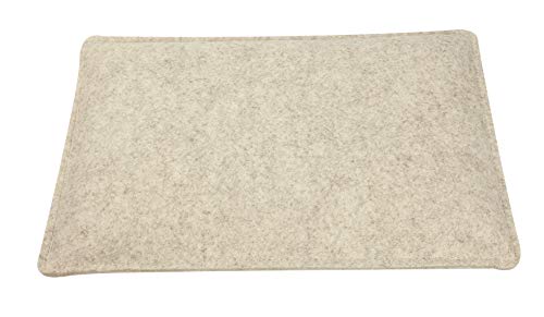 Sensalux Sitzkissen für Bierbänke, Sitzpolster aus robustem Nadelfilz, besonders rückstellkräftig, hoher Sitzkomfort, Bierbankkissen, Beige 1er Pack von Sensalux