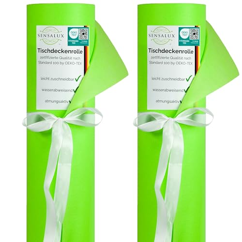 Sensalux Tischdeckenrollen-Set, 2 Stück, stoffähnliches Vlies, Event, Geburtstagsfeier, 1m x 40m Apfelgrün Sensalux Tischdeckenrollen-Set, 2 Stück, stoffähnliches Vlies, Event, Geburtstagsfeier, 1m x 40m Apfelgrün von Sensalux