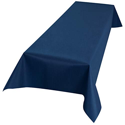 Sensalux Vlies-Tischdecke mit 45% Recyclatanteil, abwaschbare Tischdecke mit Lotuseffekt, 1,5m x 3m Dunkelblau Sensalux Vlies-Tischdecke mit 45% Recyclatanteil, abwaschbare Tischdecke mit Lotuseffekt, 1,5m x 3m Dunkelblau von Sensalux