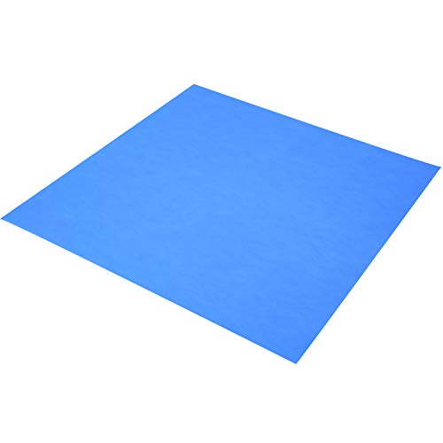 Sensalux Vlies-Tischdecke mit 45% Recyclatanteil, abwaschbare Tischdecke mit Lotuseffekt, 1m x 1m Hellblau von Sensalux