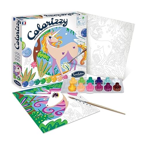 Sentosphère 3904507 Malen nach Zahlen, Malset für Kinder, Motiv: Einhörner, Bastelset, Kreativ-Set, DIY Sentosphère 3904507 Malen nach Zahlen, Malset für Kinder, Motiv: Einhörner, Bastelset, Kreativ-Set, DIY von Sentosphere