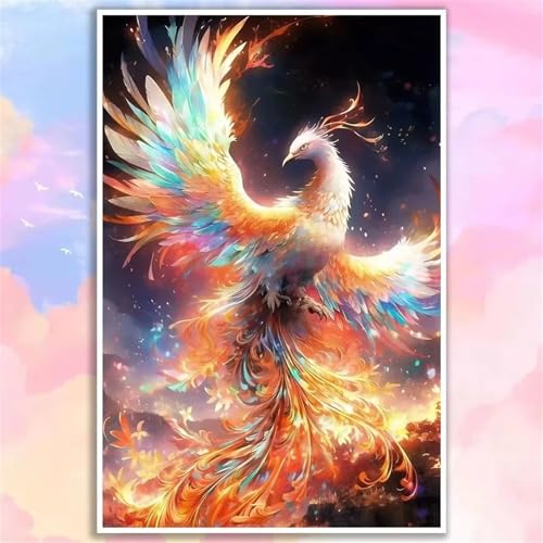 DIY Tierischer Phönix Diamond Painting Erwachsene,Round Drill diamant painting Bilder für Anfänger,5D Vollbohrer Stickerei Leinwand Diamant Kunst Set für Zuhause Dekor 50x80cm DIY Tierischer Phönix Diamond Painting Erwachsene,Round Drill diamant painting Bilder für Anfänger,5D Vollbohrer Stickerei Leinwand Diamant Kunst Set für Zuhause Dekor 50x80cm von Senyanr