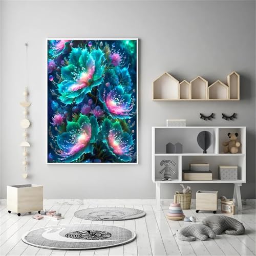 DIY Verträumte Blumen Diamond Painting Erwachsene,Round Drill diamant painting Bilder für Anfänger,5D Vollbohrer Stickerei Leinwand Diamant Kunst Set für Zuhause Dekor 50x80cm DIY Verträumte Blumen Diamond Painting Erwachsene,Round Drill diamant painting Bilder für Anfänger,5D Vollbohrer Stickerei Leinwand Diamant Kunst Set für Zuhause Dekor 50x80cm von Senyanr