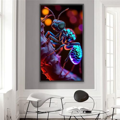 Diamond Painting Erwachsene,DIY 5D Tierische Ameisen Diamond Painting Kits,Full Round Drill Embroidery Kunst Malerei Kreuzstich Set,für Home Wanddeko - 30x60cm Diamond Painting Erwachsene,DIY 5D Tierische Ameisen Diamond Painting Kits,Full Round Drill Embroidery Kunst Malerei Kreuzstich Set,für Home Wanddeko - 30x60cm von Senyanr